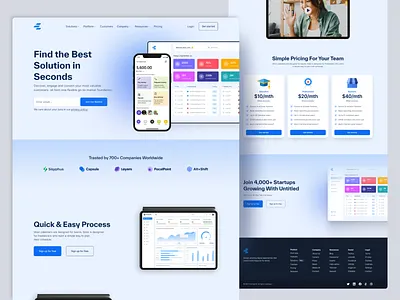 Business Management Agency Landing Page agency agency website b2b business business app business consultancy business consultancy service business management business website consultancy consultancy agency consultancy service consultant digital agency landing page marketing agency sales management service service website uiux