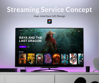 Streaming Service Concept UI Design figma uiux user experience user interface