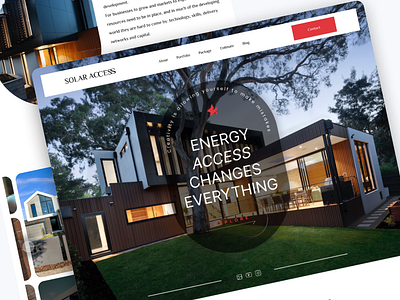Solar Access Website design energy landing page minimal popular shot solar ui uidesign website