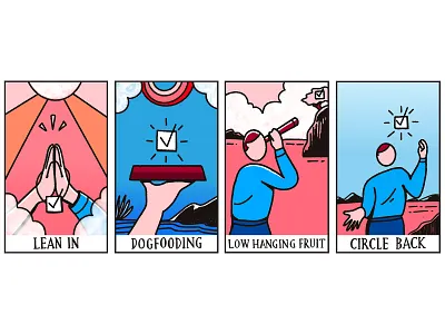 Business Jargon Tarot illustration