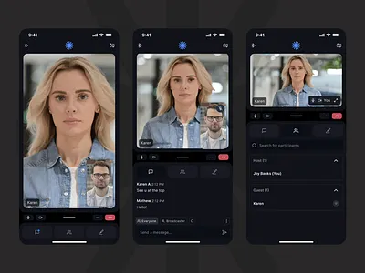 Video Conferencing App for 100ms amie app design google meet live streaming video video conferencing zoom