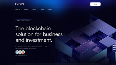 Blockchain concept EYEWA ui