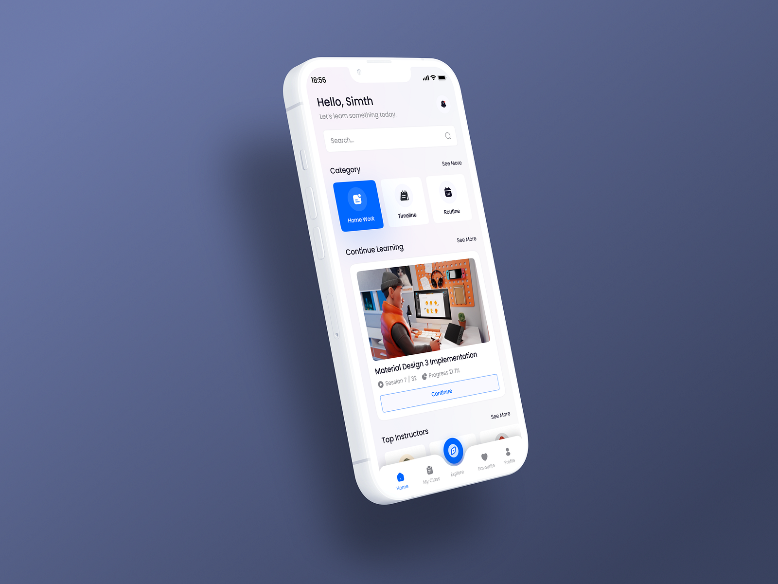 SkillCraft - Home Screen UX/UI by AN STUDIO on Dribbble