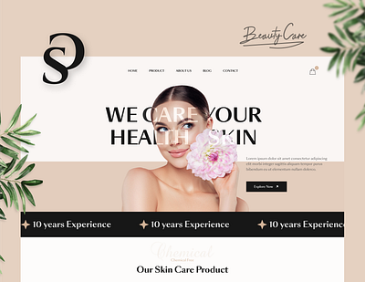 Skin Health Care Ecommerce Website beauty ecommerce beauty product clean ecommerce minimal personal product product design self care softvence ui ux user experience web design website design