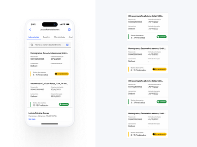 Dasa app brazil card cards check clean feedback medical mobile progress resume ribreirão preto status são paulo tabs