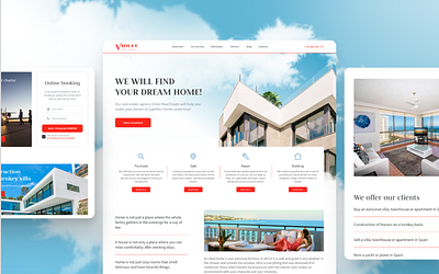 Real Estate Agency design graphic design typography ui ux