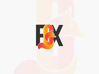 Fox logo design animal logo brand logo branding business logo clean logo creative logo design english letter logo graphic design illustration lettering logo logo logo design minimalist logo negetive space logo typo typography logo vector