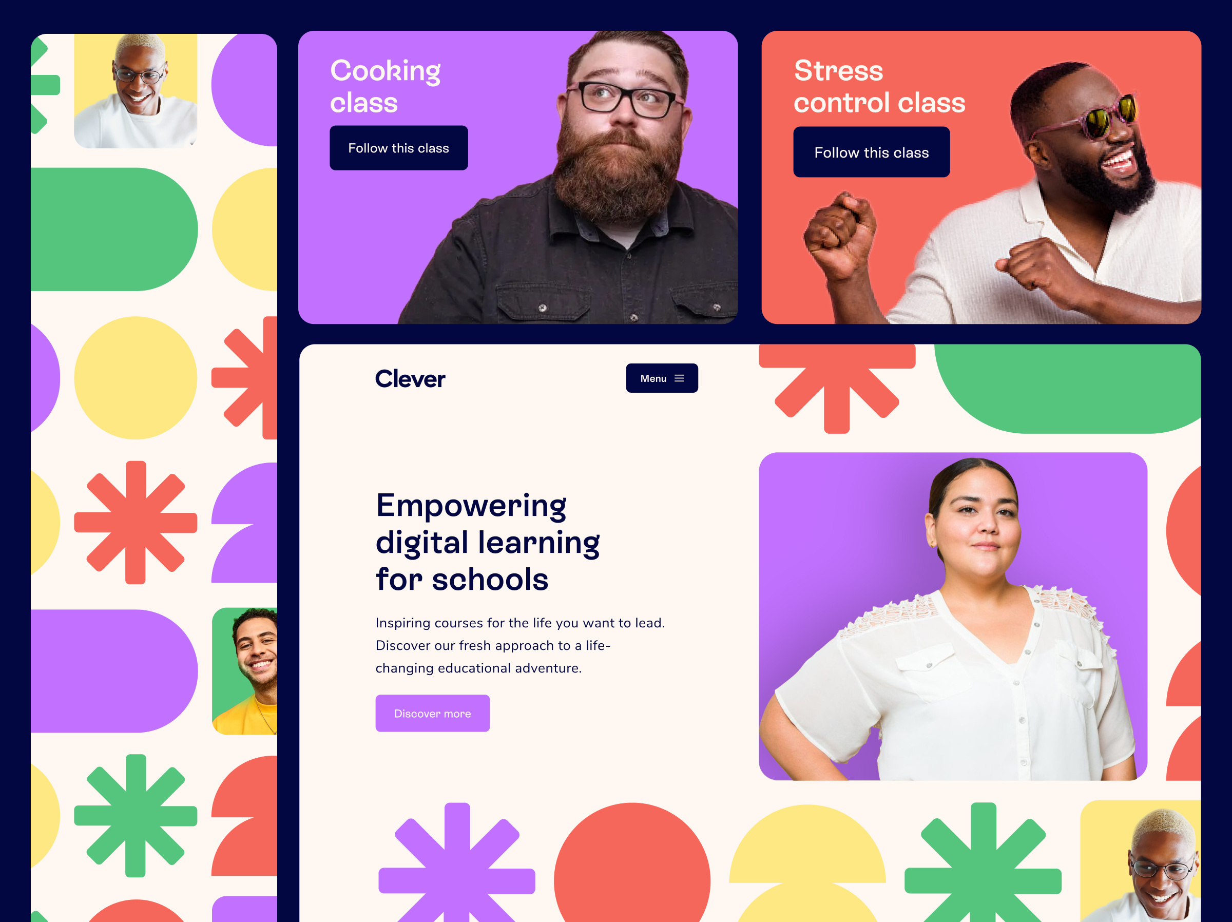 Educational and e-learning platform design e learning educational ui uidesign webdesign website