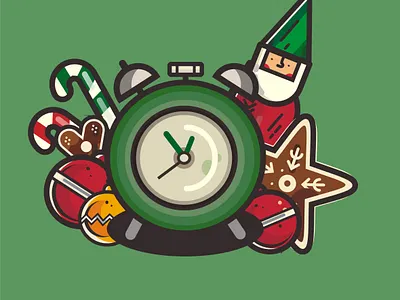 Christmas clock christmas christmasball clock merrychristmas sweets