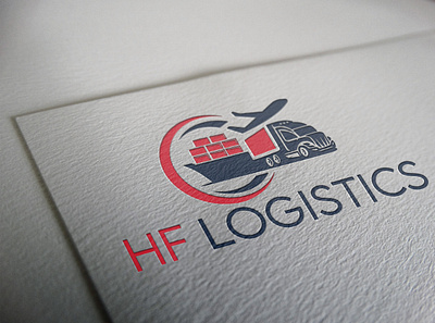 Logo for HF Logistics branding design graphic design illustator logo vector