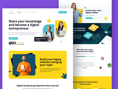 E-Learning Website college website course landing page course website design courses design education education landing page design education website design landing page design online courses school landing page school website design ui ui design uiux university design ux web ui design website website design