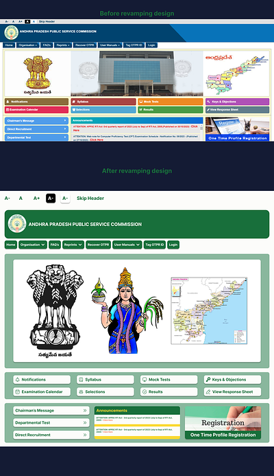 Revamping the Govt Website branding designing government govt redesign revamping ui