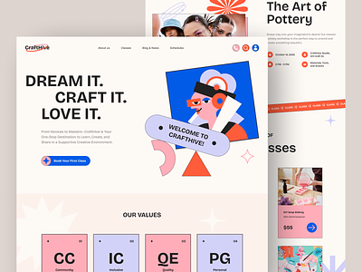 Creative Workshop Website Framer business creative framer framer design framer template modern playful ui ui design uiux web design website website design website template workshop