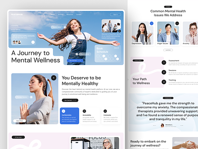 Mental Health Clinic Website Design business clean clinic figma mental mental health modern professional ui ui design uiux web design website website design wellness