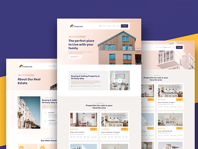 Property Listing Marketplace Web Application design elementor figma landing page listing marketplace minimalistic property theme ui uiux ux web app wordpress