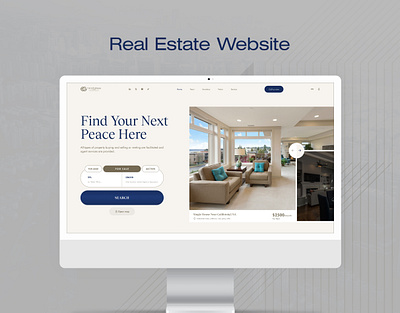 Real-estate Website android branding clean concept design graphic design illustration ios real estate ui ux vector web webdesign website