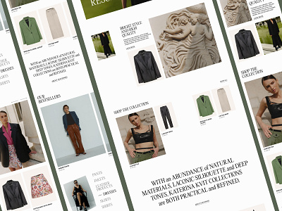 Katerina Kvit | E-commerce brand clothes design designer e commerce premiumwebsite ui uiux ux web webdesign webproduction website