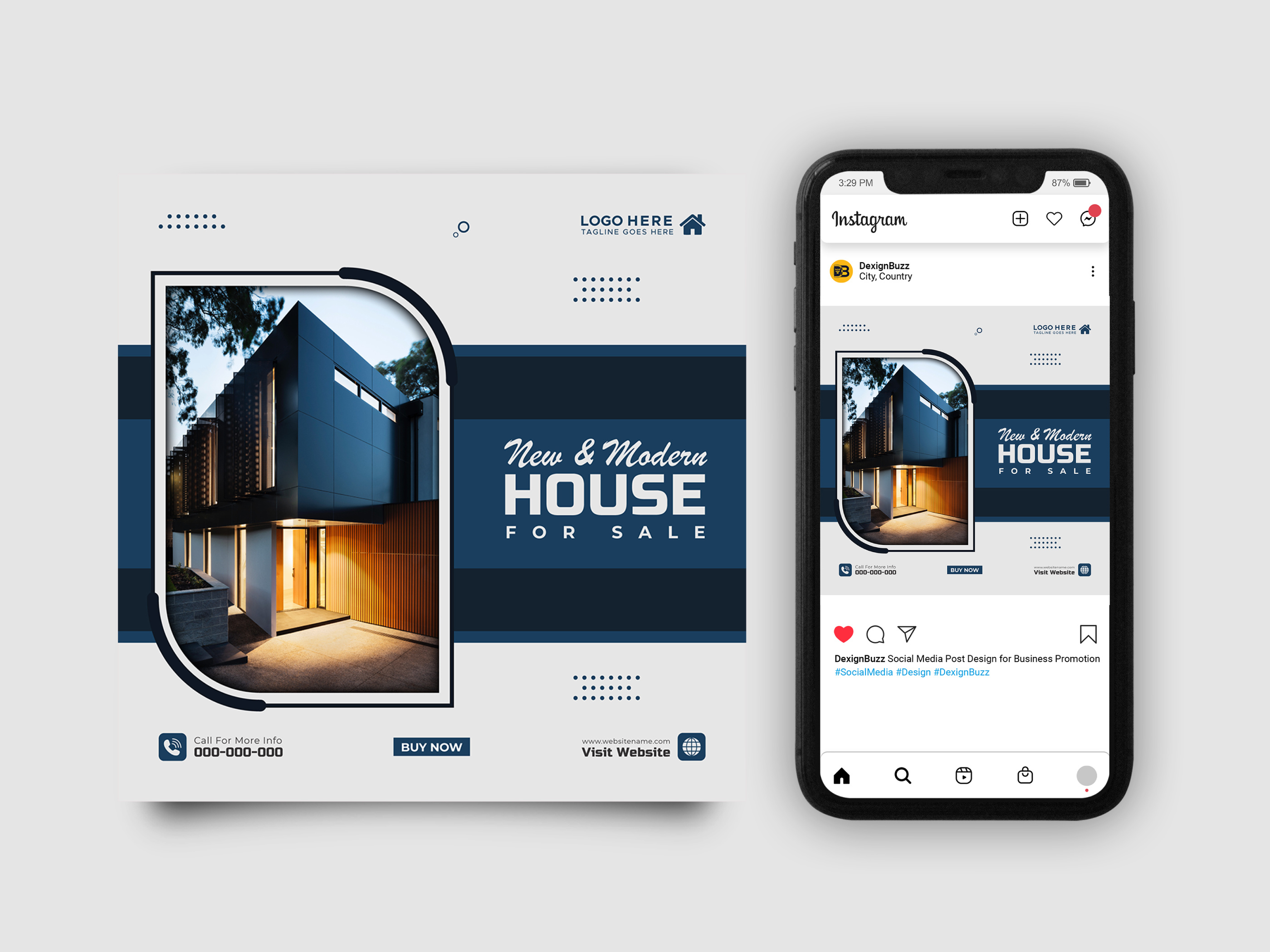 Example of Real State Social Media Banner Design