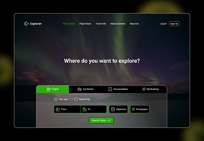 Flight Ticket Booking Website booking darkmodestyle flight flightticket travel ui ux uxui web webdesign website