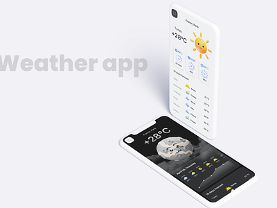 Weather app app design mobile ui ux weather web design