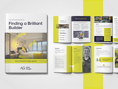 Property Builder Agent Brochure | Agent Profile a4 brochure advertising agent profile attractive design brochure builder profile catalog company profile editorial design graphic design graphic designer magazin pdf print property builder property renovation realestate visual design