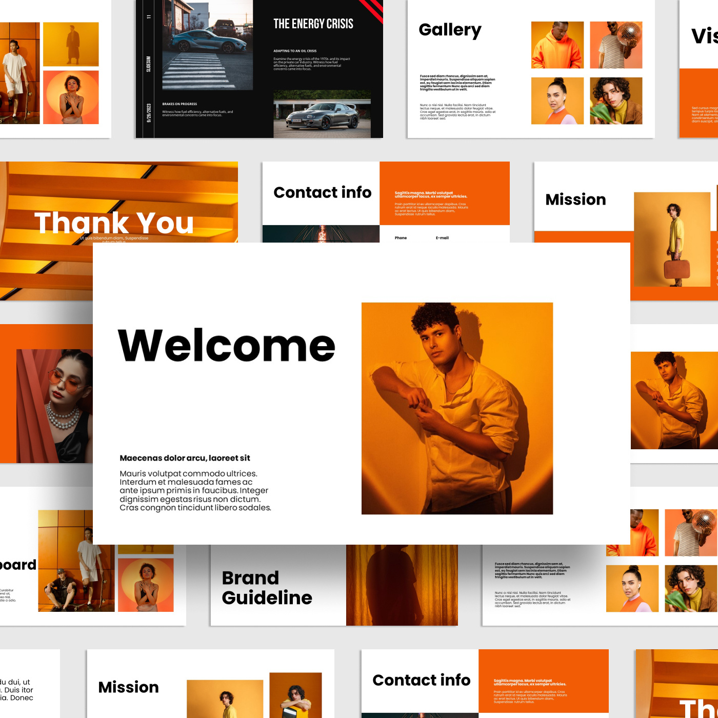 Brand Guideline Presentation Design brand guidline fashion presentation google slides multipurpose pitch deck powerpoint powerpoint template presentation design presentation template slide design
