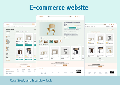 E-commerce website/Furniture Online Store design e commerce website furniture product design ui ux web
