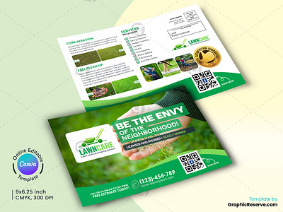 Lawn Service EDDM Postcard Canva Template canva direct mail design template direct mail template eddm template farmer postcard garden care eddm postcard garden cleaning eddm postcard garden services eddm home maintenance eddm landscaping service eddm lawn care service eddm mailer lawn care service eddm postcard lawn mowing postcard postcard renovation service eddm