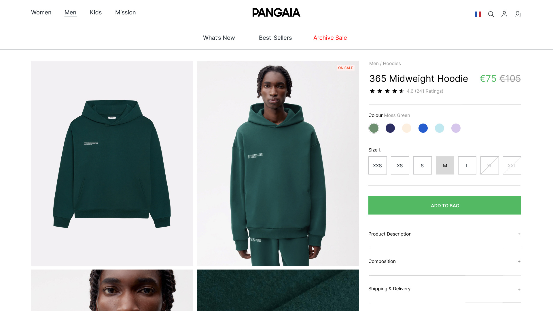 Pangaia product display page redesign daily ui dailyui product design ui ui design ux design