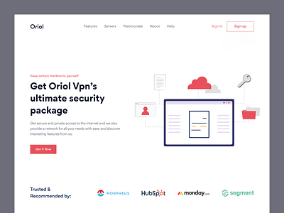 Vpn website header clean design header homepage internet iqra khanmohammadiqra landing page minimal proxy saas security server shield ui ui design vpn vpn web vpn website web ui website