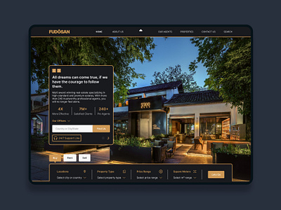 FUDOSAN Real Estate Website/Dark/Light - Concept architecturaldesign branding dreamhome estateagent graphic design homedecorinspo homestaging housegoals househunting interiordesign logo luxuryrealestate modernhomes motion graphics propertydevelopment propertyinvestment realestatedesign realestatephotography residentialarchitecture ui