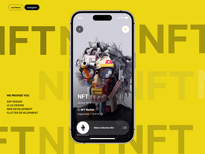 NFT Marketplace - Mobile App app app design design ethereum marketplace mobile app design mobile app ui design nft nft app nft app ui nft marketplace mobile app nft store ui ui ux design