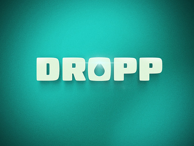 DROPP / Logo and product design brand drop dropp fat font flavor flavors logo logotype product