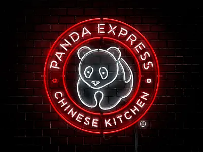 Panda Express - Neon Sign artwork asian branding chinese digital art digital illustration fast food food hot ones hot sauce il logo neon neon lights neon sign neon signage panda panda express print visual identity