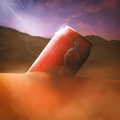 A última Coca-Cola do deserto ads artwork coke concept design digitalart illustration manipulation retouch