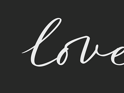 Love - Parlare typography