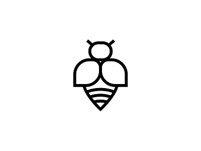 Bee Logo Design bee bee logo branding creative logo environment graphic design hard work hive hive logo honey honeybee industry insect logo minimal logo nature pollination sweetness teamwork unique logo