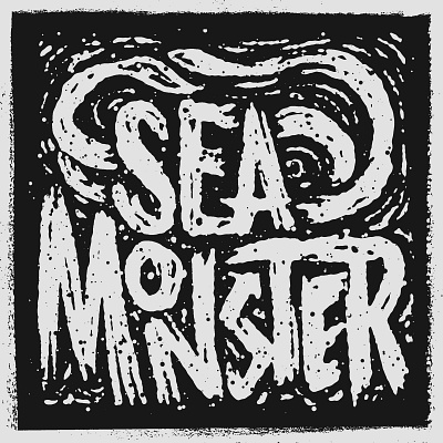 Sea Monster Lettering creature illustration lettering monster type typography