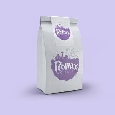Nomi's Cookies bakery branding coffee design graphic design logo typography