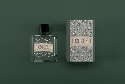 Forest - Perfume Label Design branding design graphic design illustration label logo packaging design perfume typography