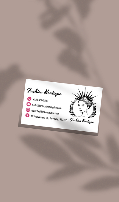 CARD BUSINESS MARK FOR FASHION LADIES boutique branding busniss card design fashion card fashion ladies graphic design logo logo mark mark