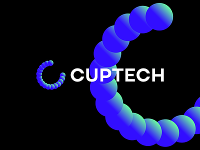 CUPTECH brand branding c logo design gradiant graphic design illustration logo logo design minimal modern ui