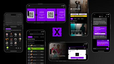 SonX App app branding design graphic design illustration logo ui ux