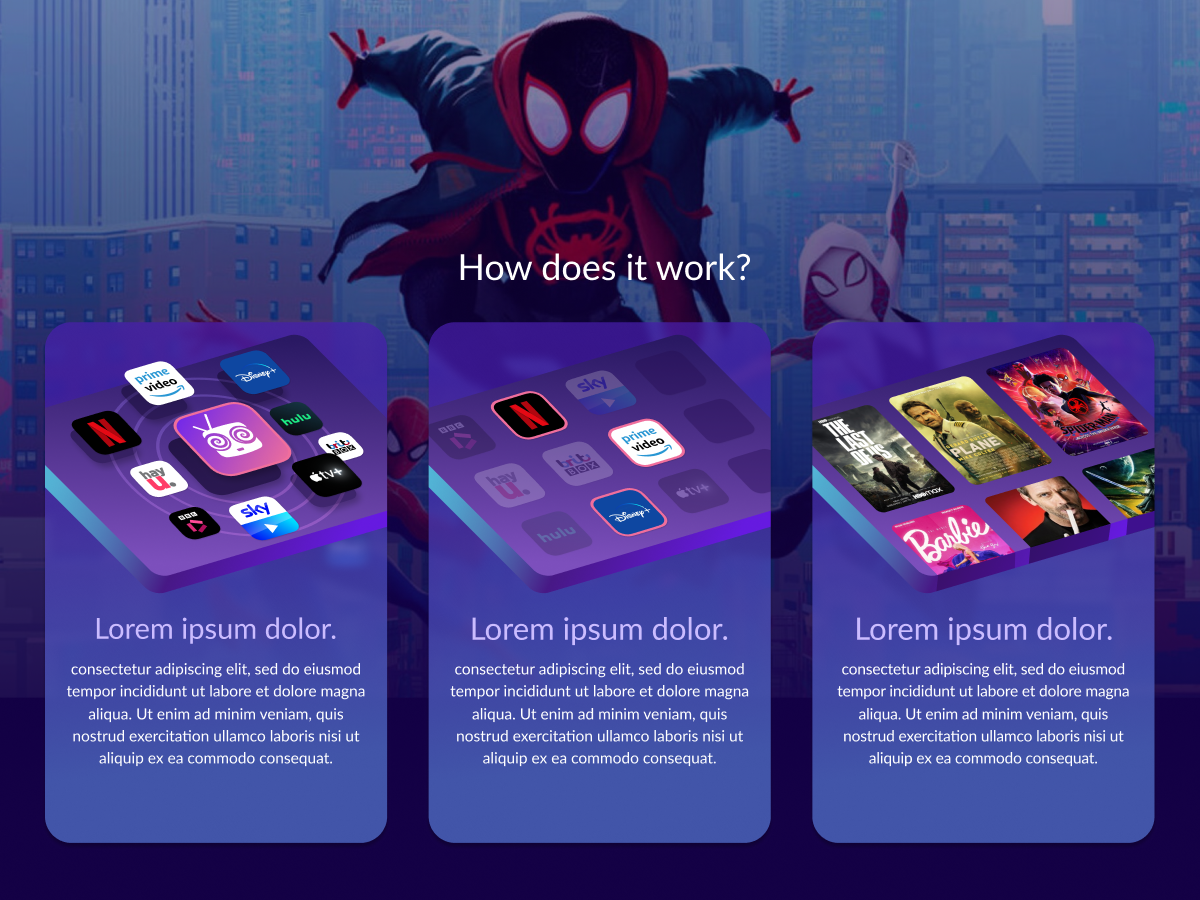 Example of Landing Page