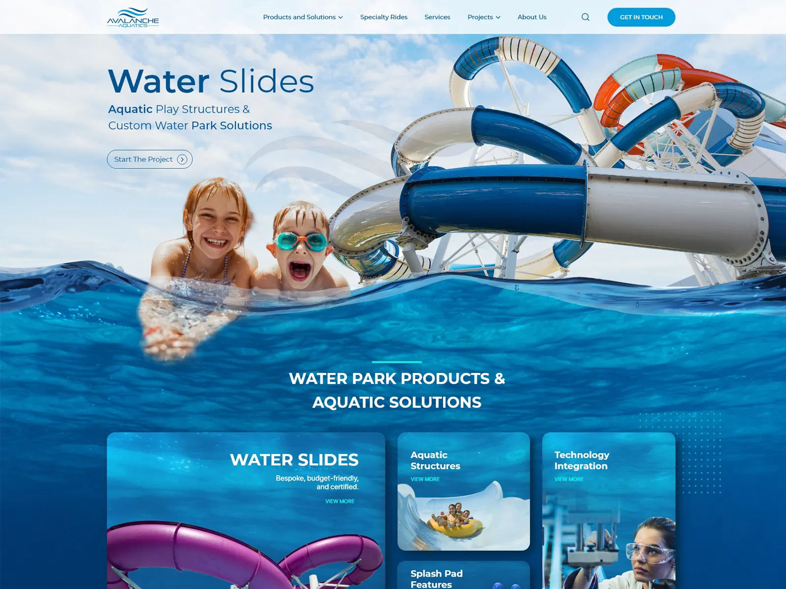 Water slides - Avalanche water slide