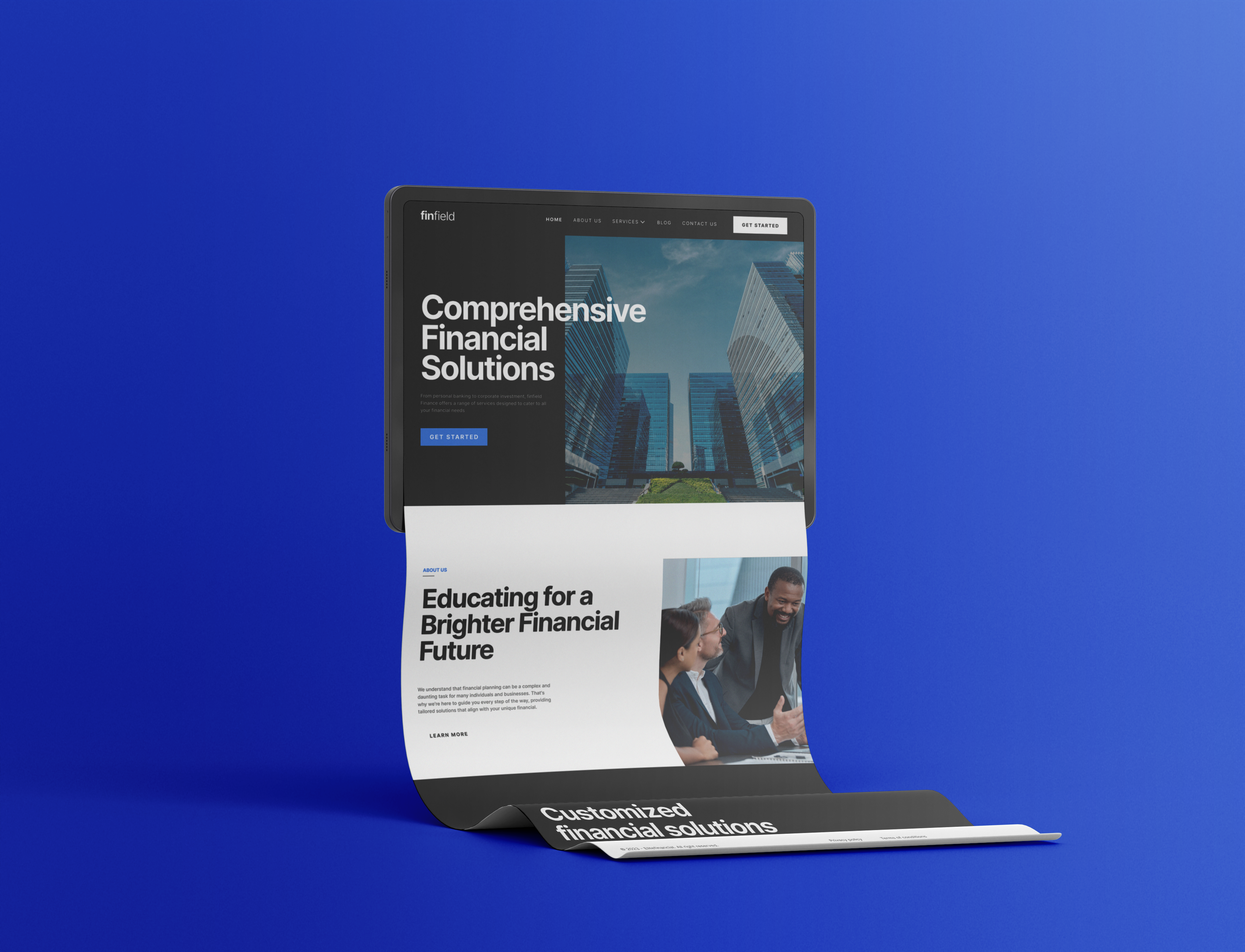 Financial Website Landing Page Design abstract animation branding corporate creative dashboard design finance illustration landingpage logo motion graphics ui uidesign uiux ux website