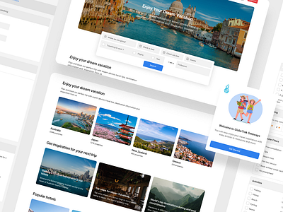 UX Design - GlobeTrek Getaways ui ui design ux ux design