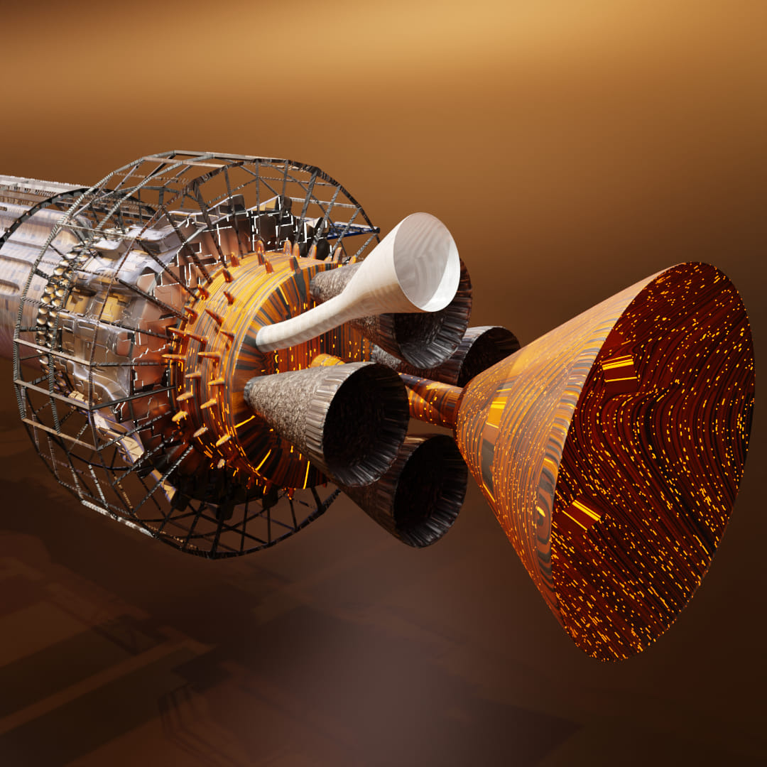 Space station 3D model 3d blender sci fi
