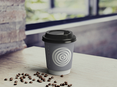 Paper Cup 250ml Mock up template
