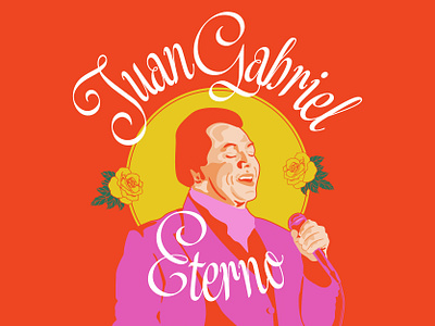 Juan Gabriel Eterno: Tribute Party Flyer graphic design typography